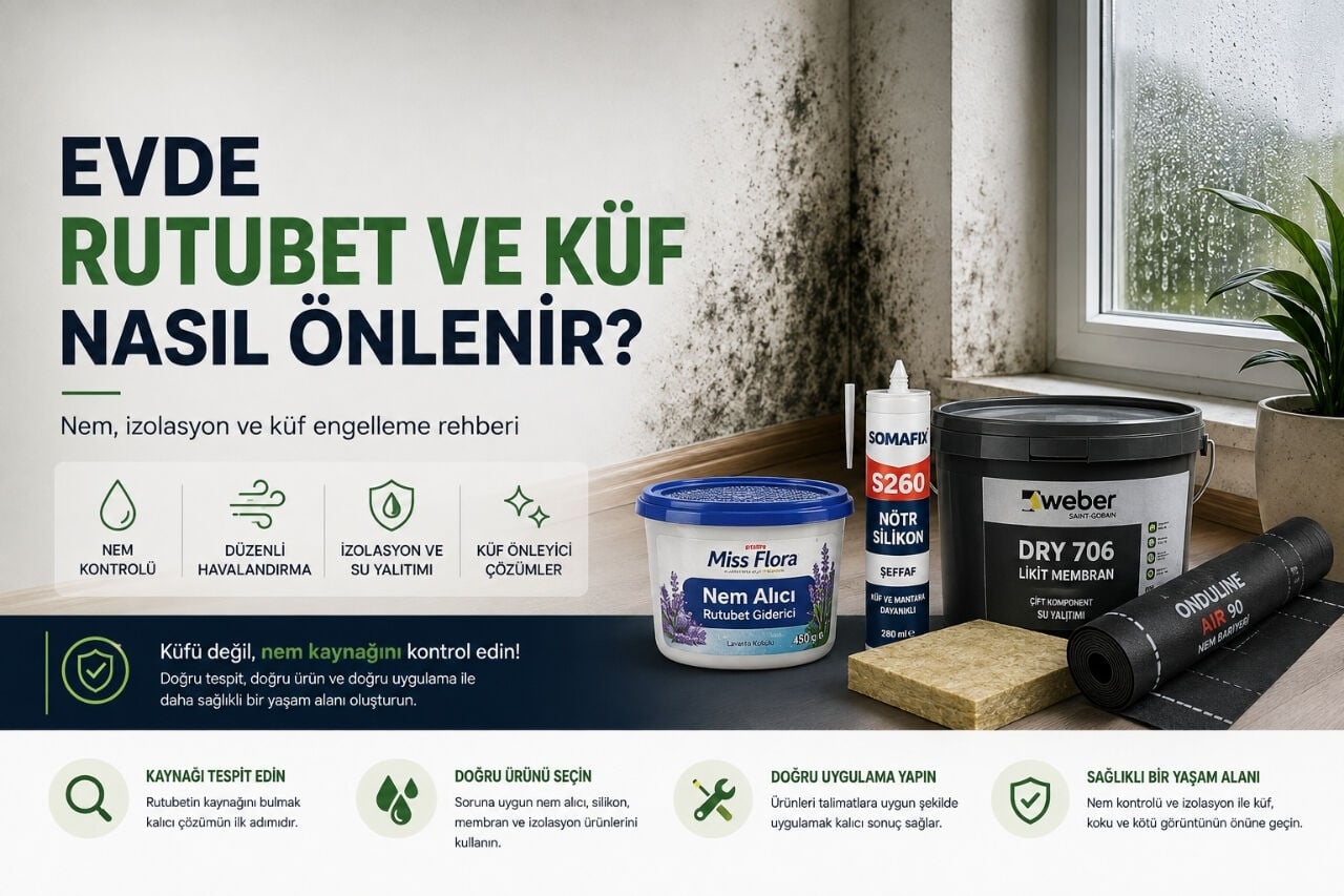 Evde Rutubet ve Küf Nasıl Önlenir?