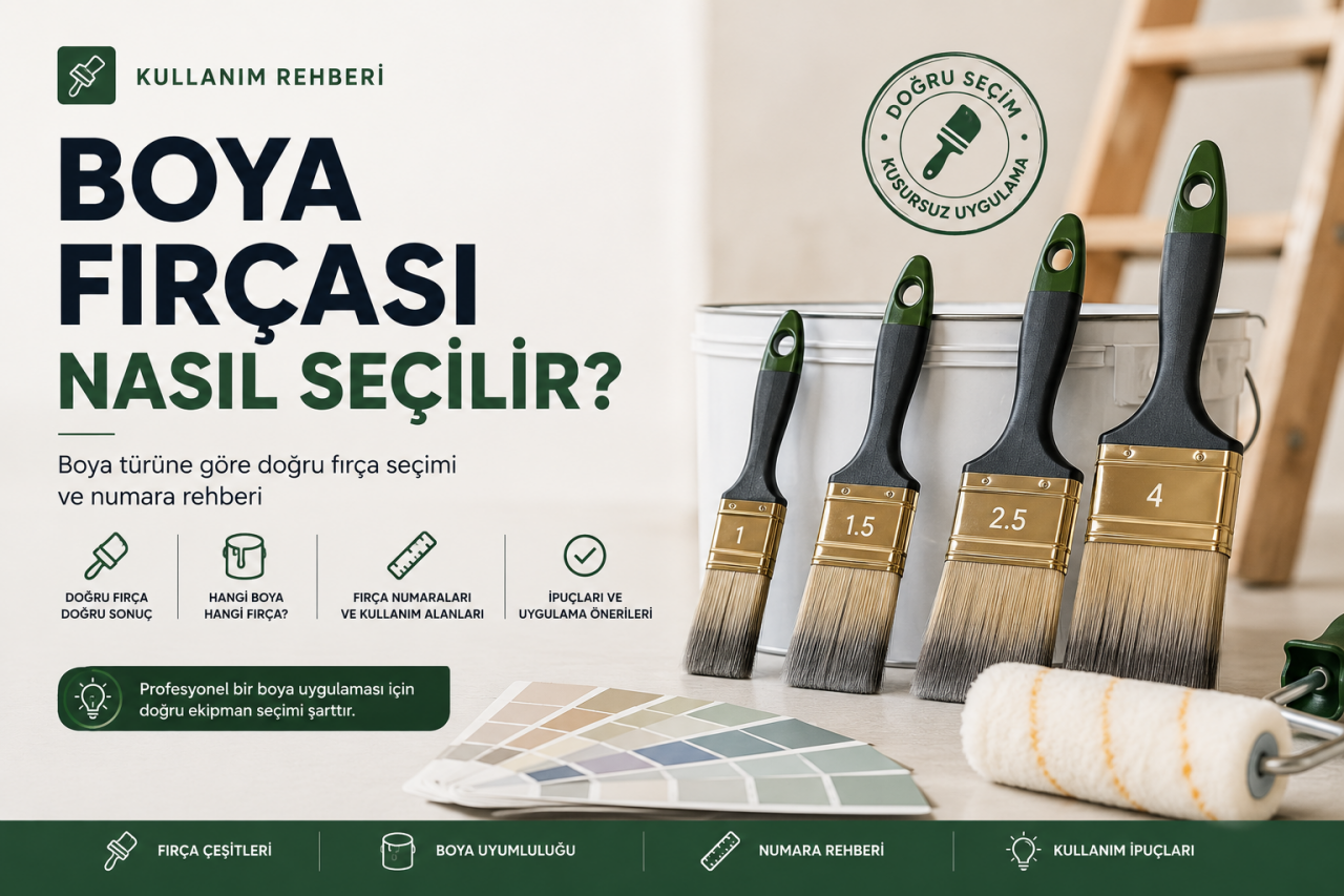 Boya Fırçası Nasıl Seçilir? Boya Türüne ve Numara Rehberi