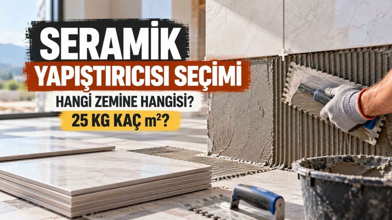 Seramik Yapıştırıcısı Seçimi: Hangi Zemine Hangisi, 25 kg Kaç m²?