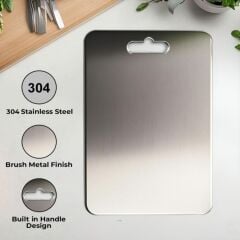 Cvs DN 00137 Paslanmaz Çelik Kesim Panosu 304 Kalite 24 x 34 cm