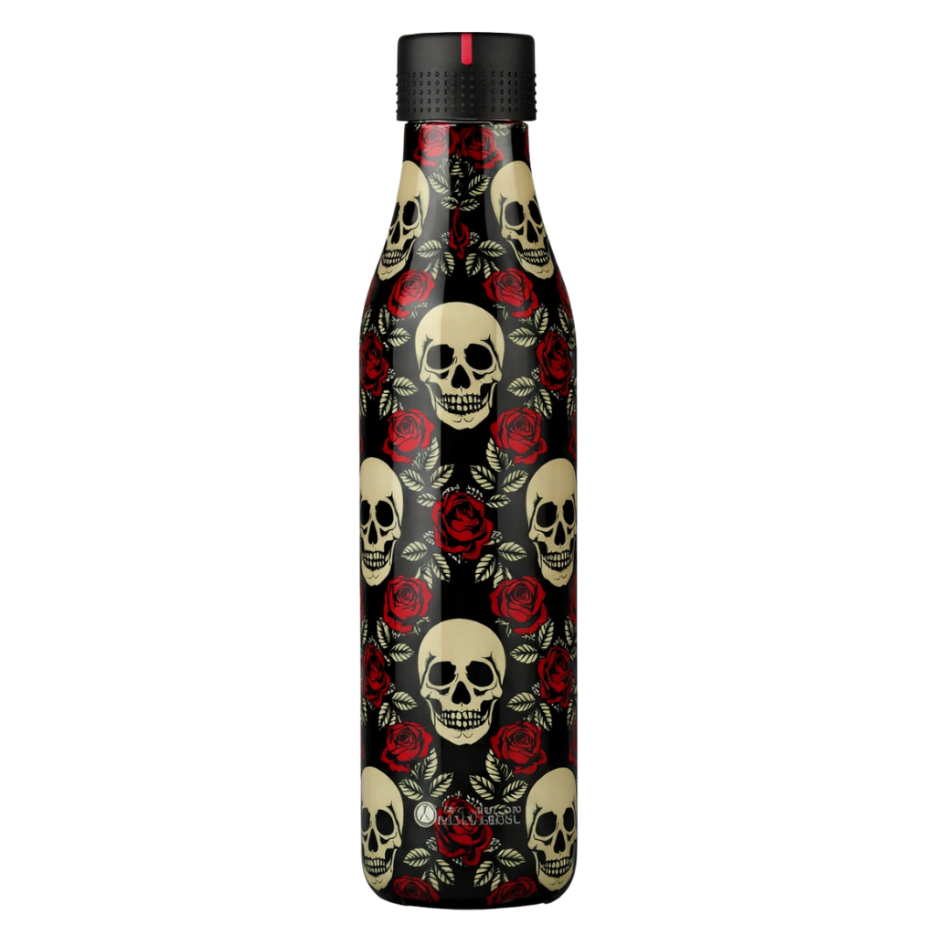 Les Artistes Paris Isı Yalıtımlı Çelik Termos 500ml Rose and Skull