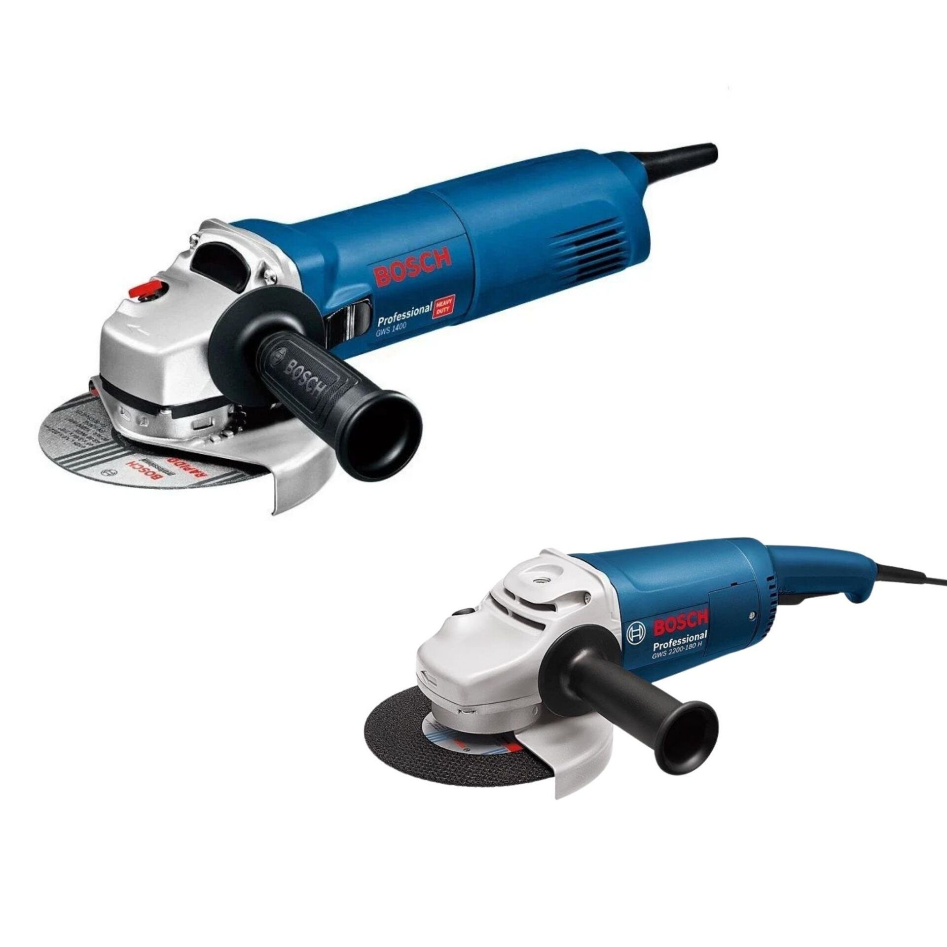 Bosch GWS 2200-180 H + GWS 1400 Taşlama Seti