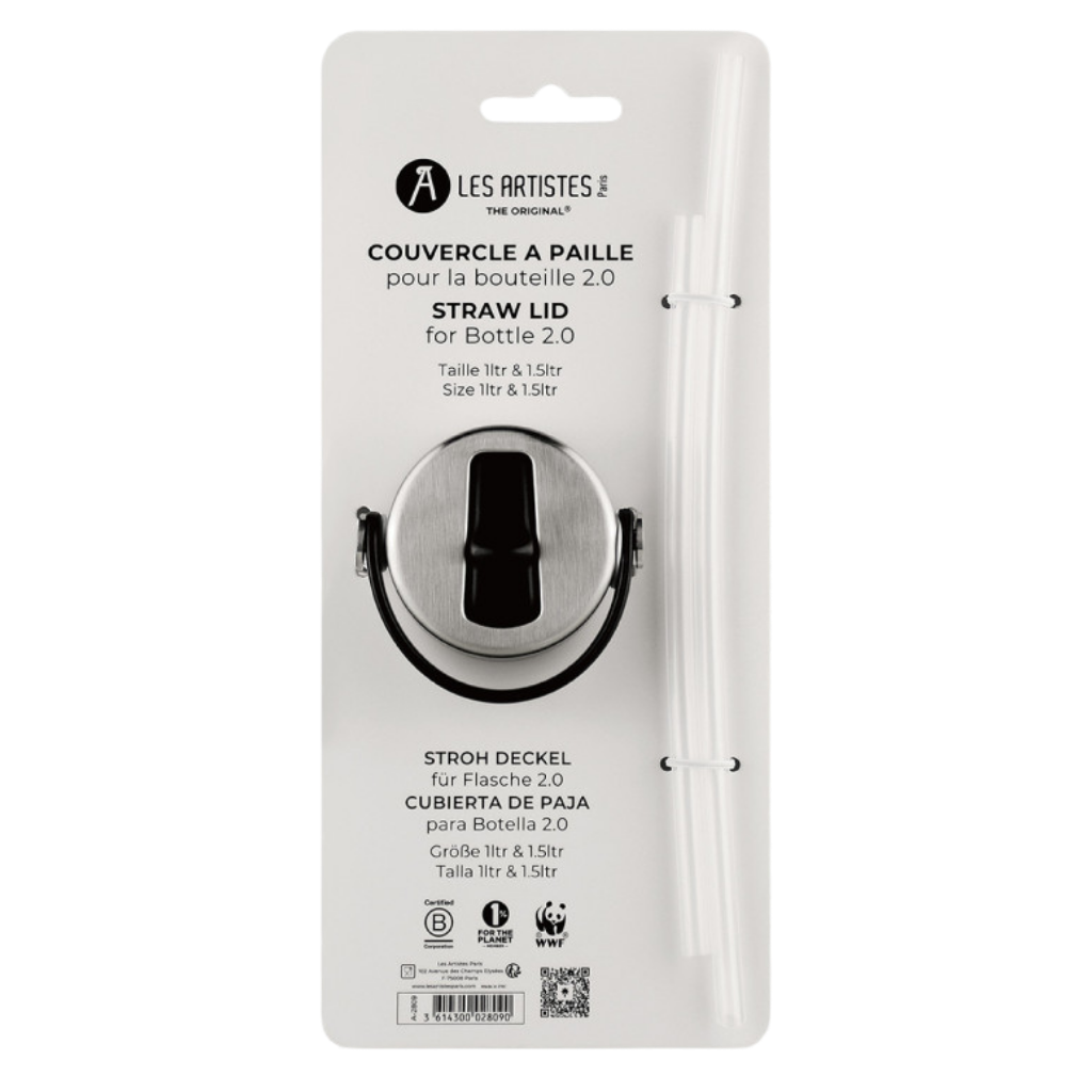 Les Artistes Paris Çelik Termos 1000ml İçin Kapak Ve Yedek Pipet