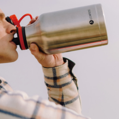 Les Artistes Paris Isı Yalıtımlı XL Inox Çelik Termos 2000ml Black