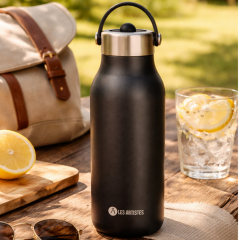 Les Artistes Paris Isı Yalıtımlı Çelik Termos 1000ml Black Pearl