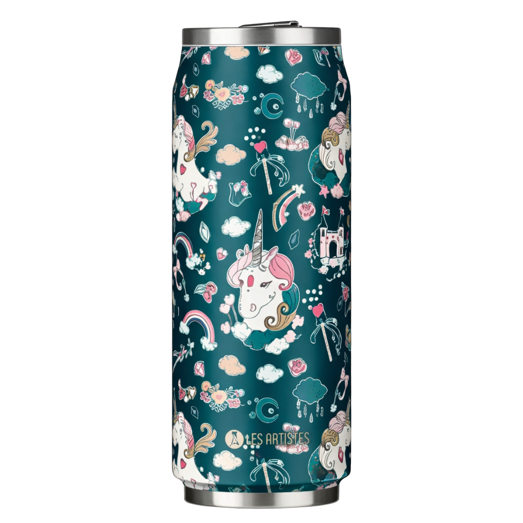 Les Artistes Paris Isı Yalıtımlı Kutu Çelik Termos 500ml Unicorn
