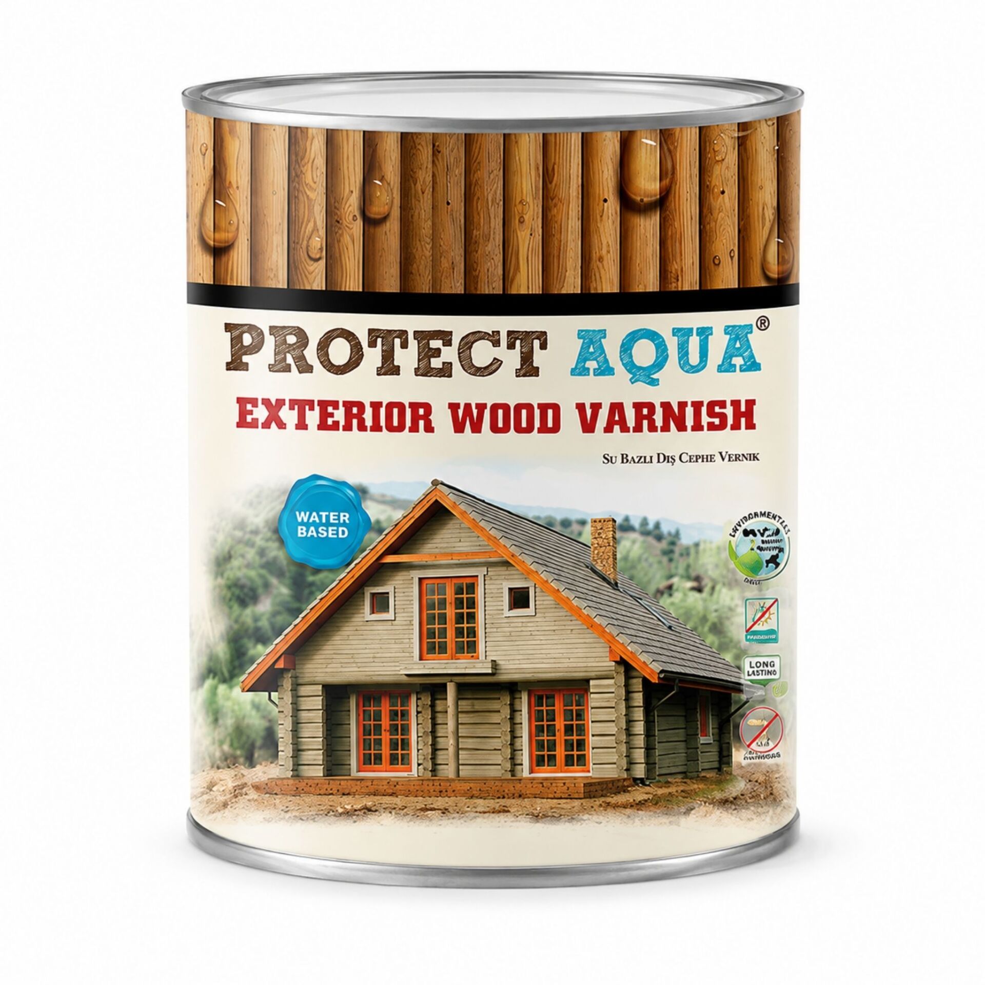 Ünlü Boya Protect Aqua Su Bazlı Dış Cephe Vernik 15 Litre