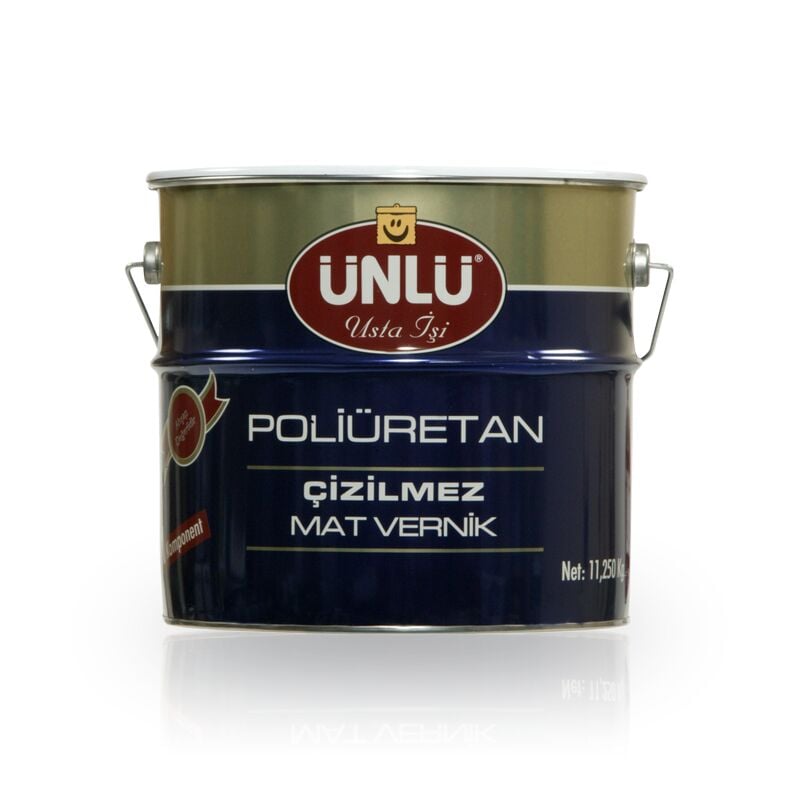 Ünlü Boya Poliüretan Çizilmez Mat Vernik 11' lt