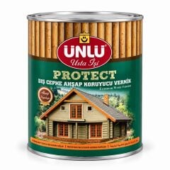 Ünlü Boya Protect Dış Cephe Ahşap Koruyucu Vernik 0.75 lt