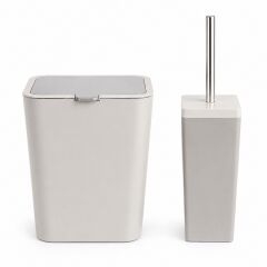 Primanova Flip 2 Li Banyo Seti Koyu Bej
