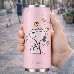 Les Artistes Paris Isı Yalıtımlı Kutu Çelik Termos 500ml Enjoy Snoopy