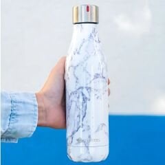 Les Artistes Paris Isı Yalıtımlı Çelik Termos 500ml Marble Black & White