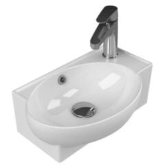 Turkuaz Seramik Köşe Lavabo Mini 28x45 cm