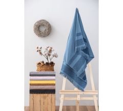 Cotton Box Twins Havlu 75x150 İndigo