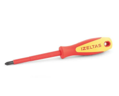 İzeltaş 1000V İzoleli Elektrikçi Düz Tornavida 4x100 mm