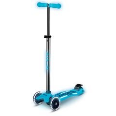 Maxi Micro Deluxe Glow Led Plus Crystal Blue Scooter