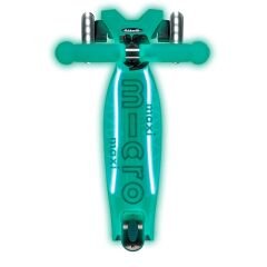 Maxi Micro Deluxe Glow Led Plus Jelly Green Scooter