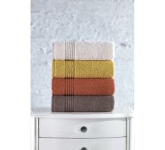 Cotton Box %100 Pamuk 4'lü Armurlu Havlu Seti Plump 50x90