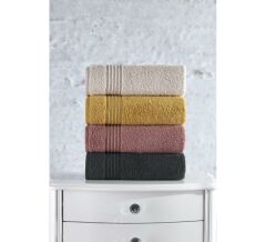 Cotton Box %100 Pamuk 4'lü Armurlu Havlu Seti Plump 50x90