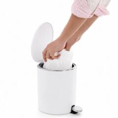 Prima Nova Lenox 5 litre Pedallı Çöp Kovası Siyah