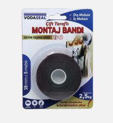 Vodaseal Çift Taraflı Akrilik Montaj Bandı 19mm * 5 mt