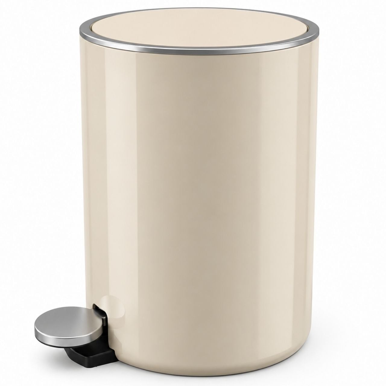 Prima Nova Lenox 5 litre Pedallı Çöp Kovası Bej