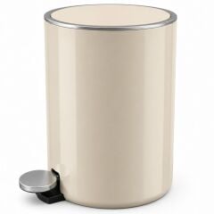 Prima Nova Lenox 5 litre Pedallı Çöp Kovası Bej