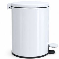 Prima Nova Cigo Pedallı Çöp Kovası 6 Litre Beyaz