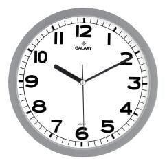 Galaxy 212-G Duvar Saati Metal Kordon Gri 22,5 cm