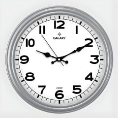 Galaxy 200-G Gri Duvar Saati 28,6 CM – Klasik Şıklıkla Zamana Estetik Dokunuş