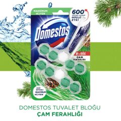 Domestos 5'li Güç Tuvalet Bloğu Çam Ferahlığı 2'li