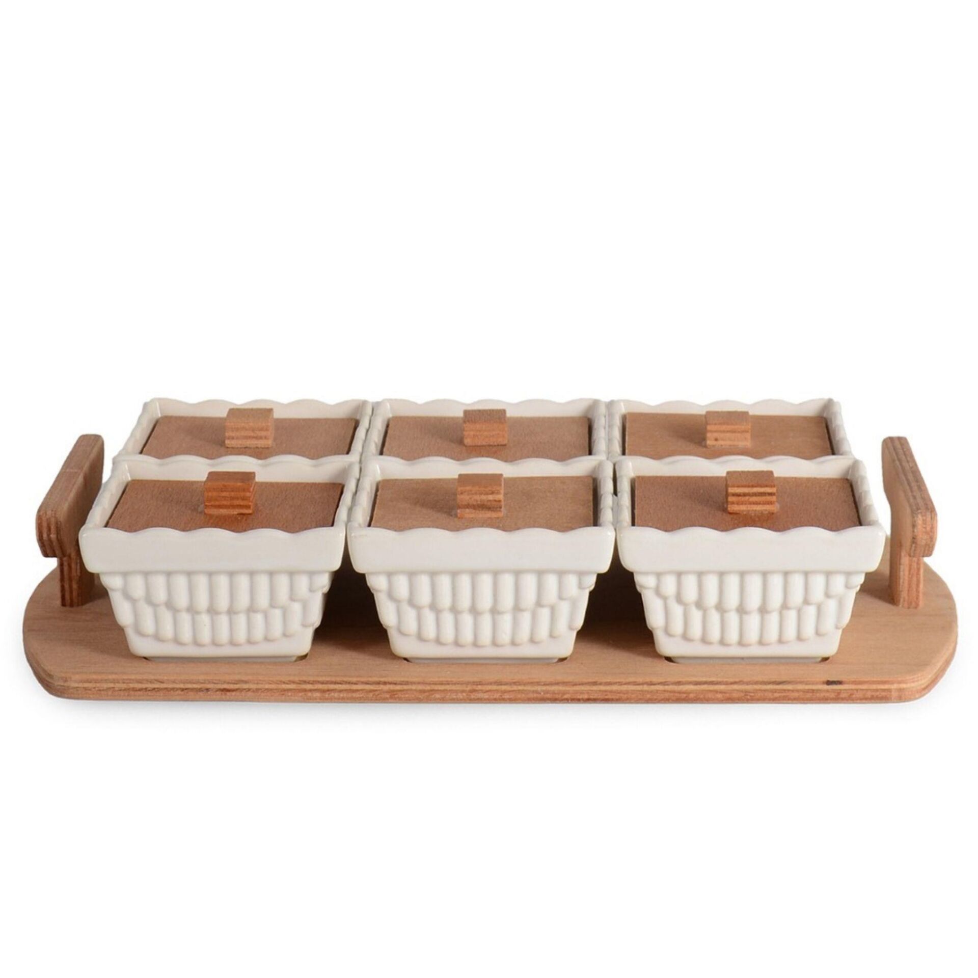 İpek Züccaciye 6 lı Kare Kahvaltılık