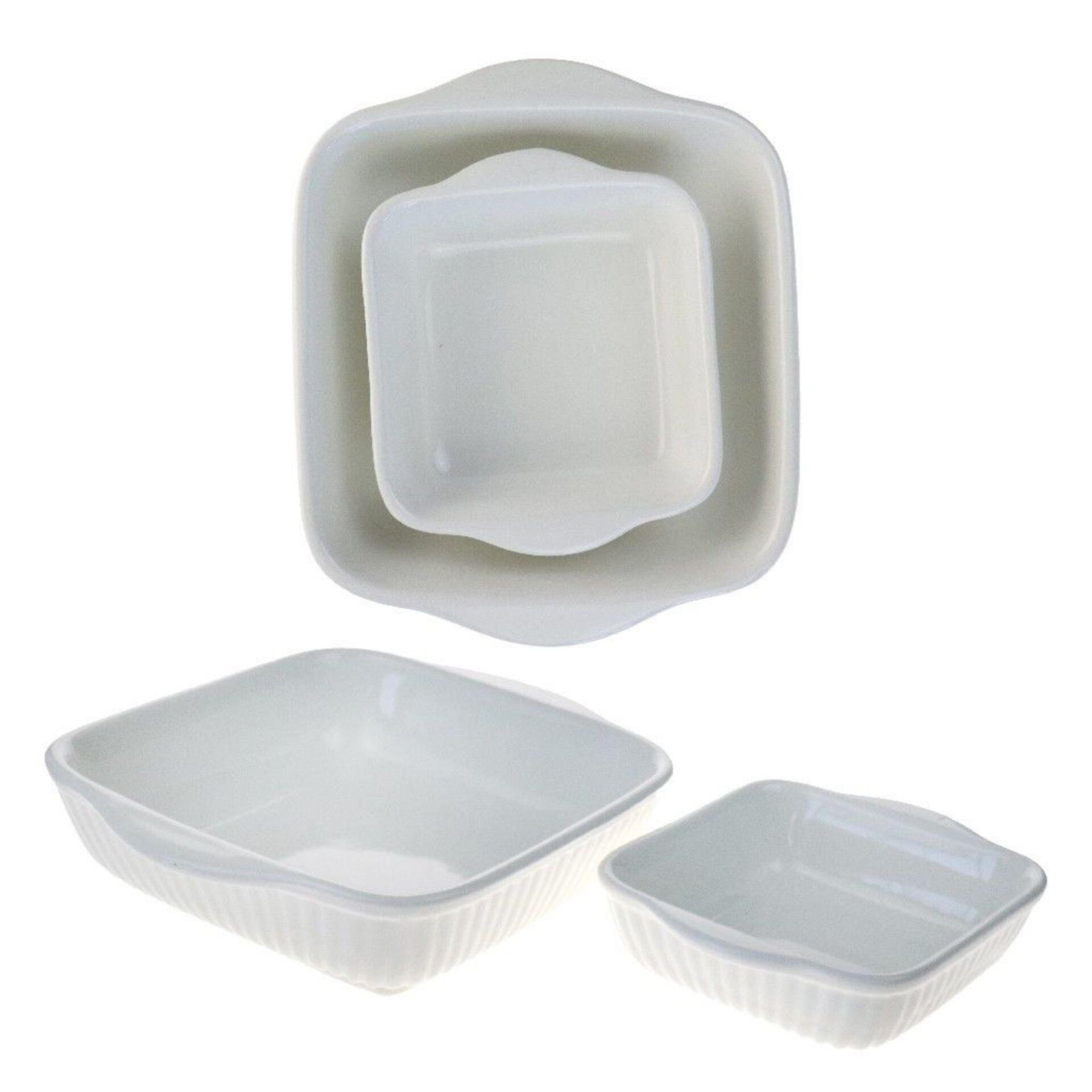 İpek Züccaciye İkili Kare Fırın Kabı