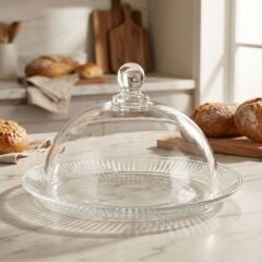 Cam Fanuslu Kek Tabağı TG9007-8/L1