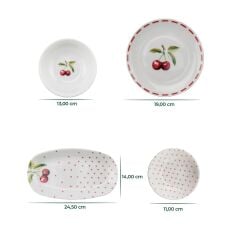 Bambum Moderna Cherry Kahvaltı Takımı 14 Parça