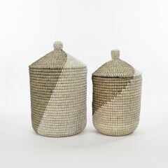 Panali PNL-SCP-54 WBK Küçük Boy Hasır Çamaşır Sepeti