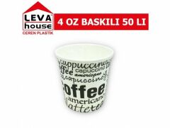 Karton Bardak Baskılı 50' li