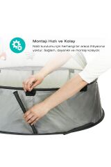 Bblüv Nidö Mini 2in1 Seyahat ve Oyun Çadırı Gri