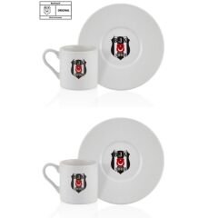 Neva Beşiktaş Klasik Logo 2’li Kahve Fincan Takımı