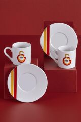 Neva Galatasaray Çizgili 2’li Kahve Fincan Takımı