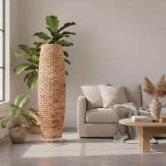 Casalinda CL-7002 Naturel Hasır Lambader 25 x 87 cm