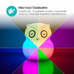 Bblüv Hibü Silikon Led Gece Lambası