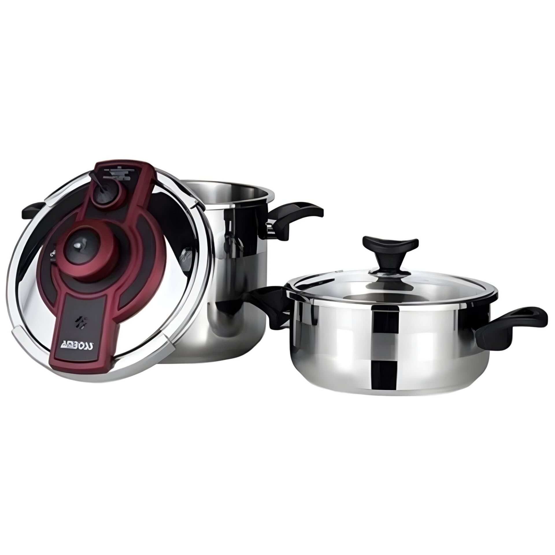 Amboss Ametist 3,5+7 Lt Düdüklü Çelik Tencere Seti