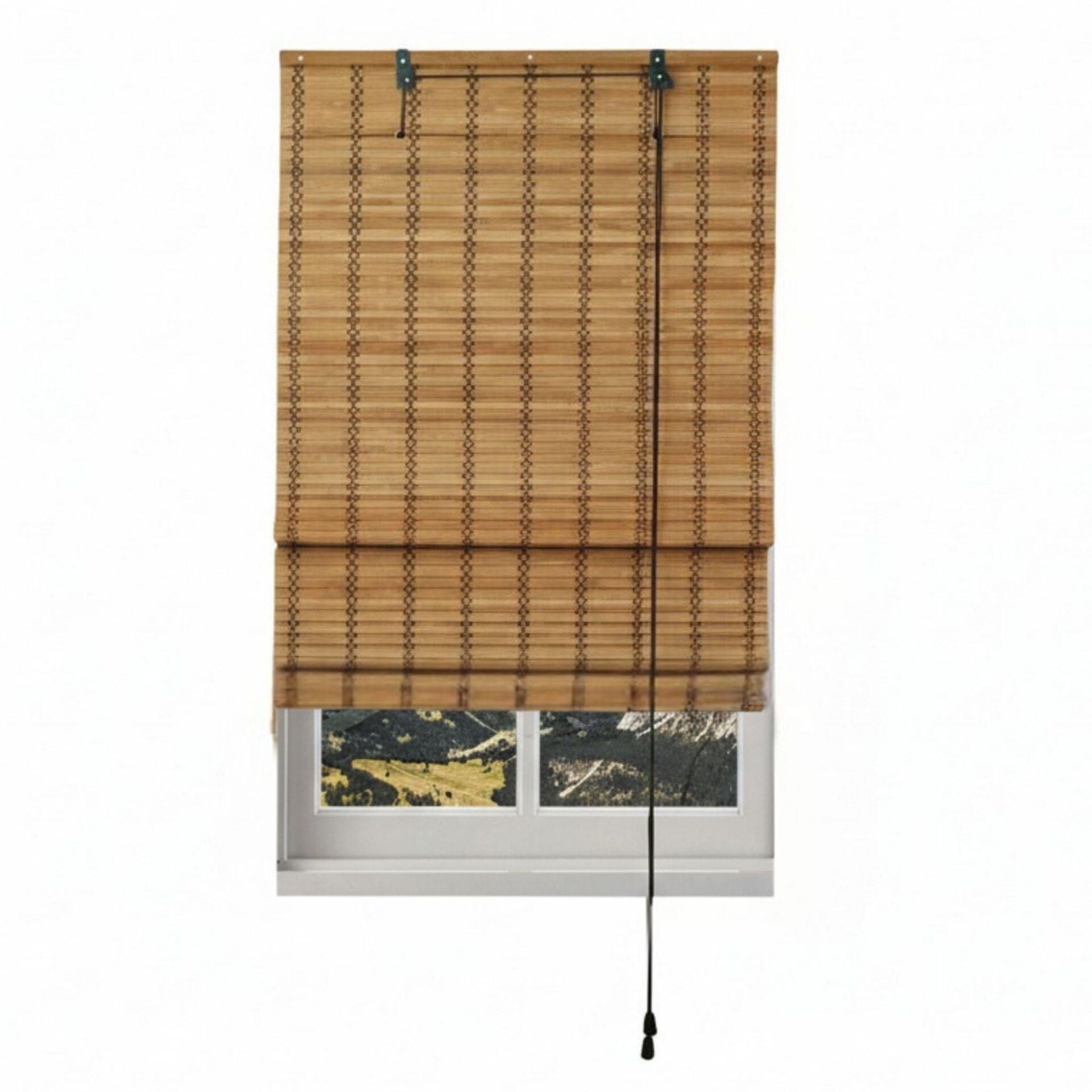 Linadora Adramis Katlamalı Bambu Stor Perde