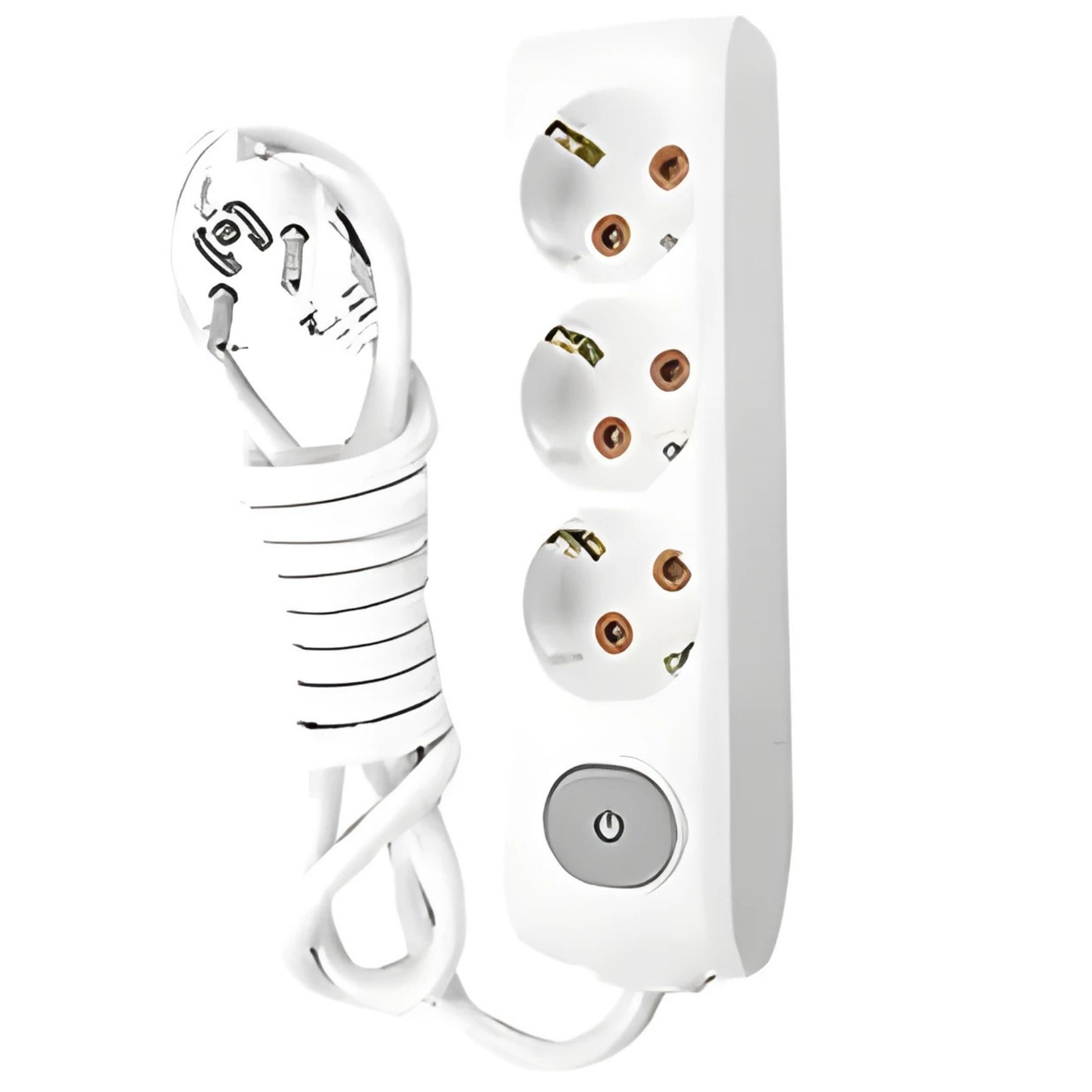 VİKO Multi-let 3 Lü Anahtarlı Çocuk Korumalı Grup Priz 3 Mt