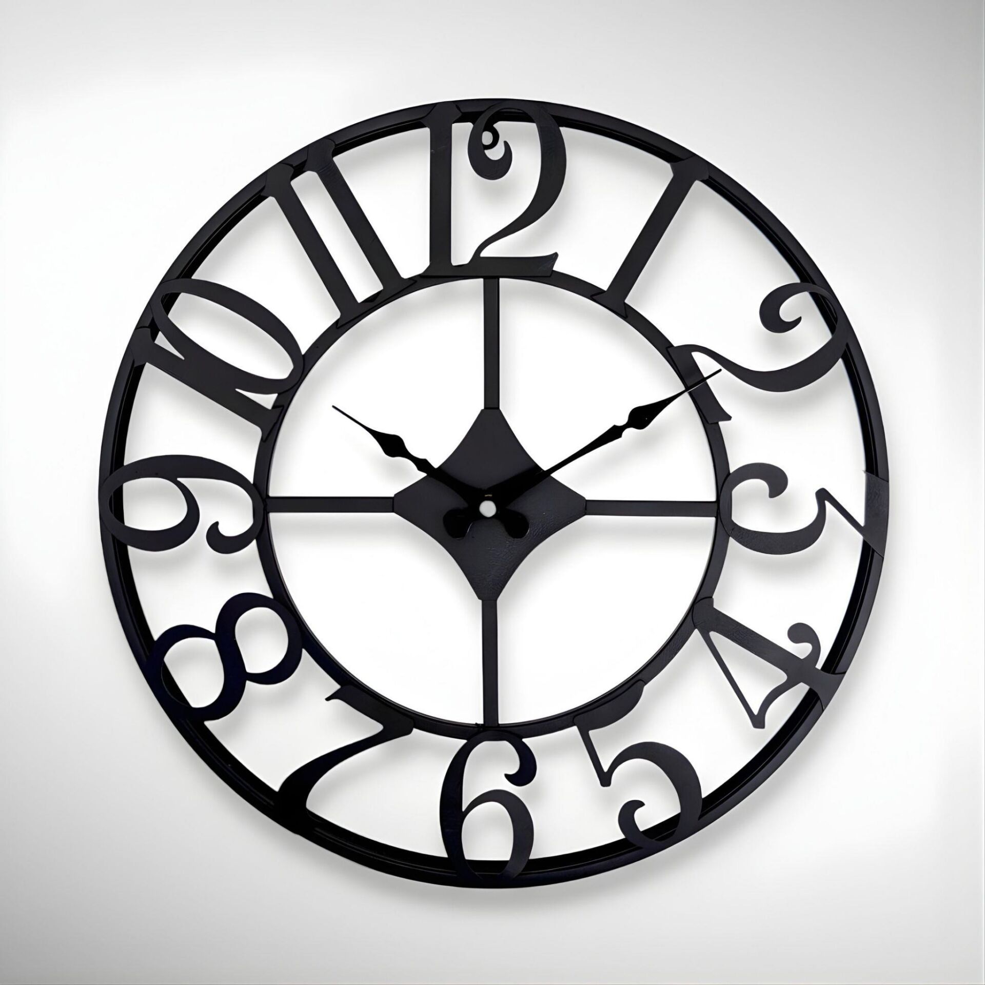 Galaxy DM-180-K Metal Siyah Duvar Saati