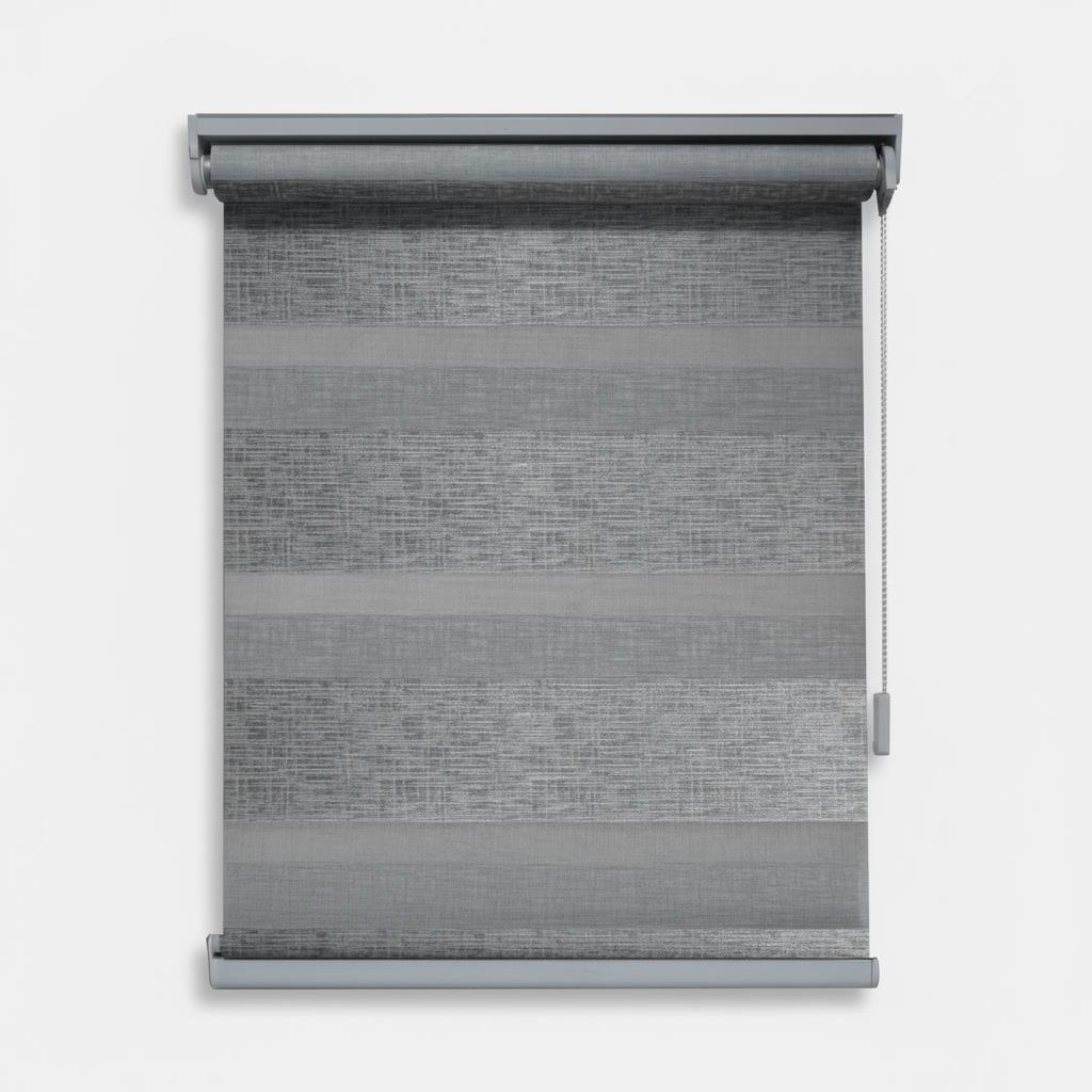 Zebra Stor Jakar Gümüş Gri 140x200 Perde