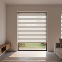 Linadora Zebra Stor Jakar Kırık Beyaz