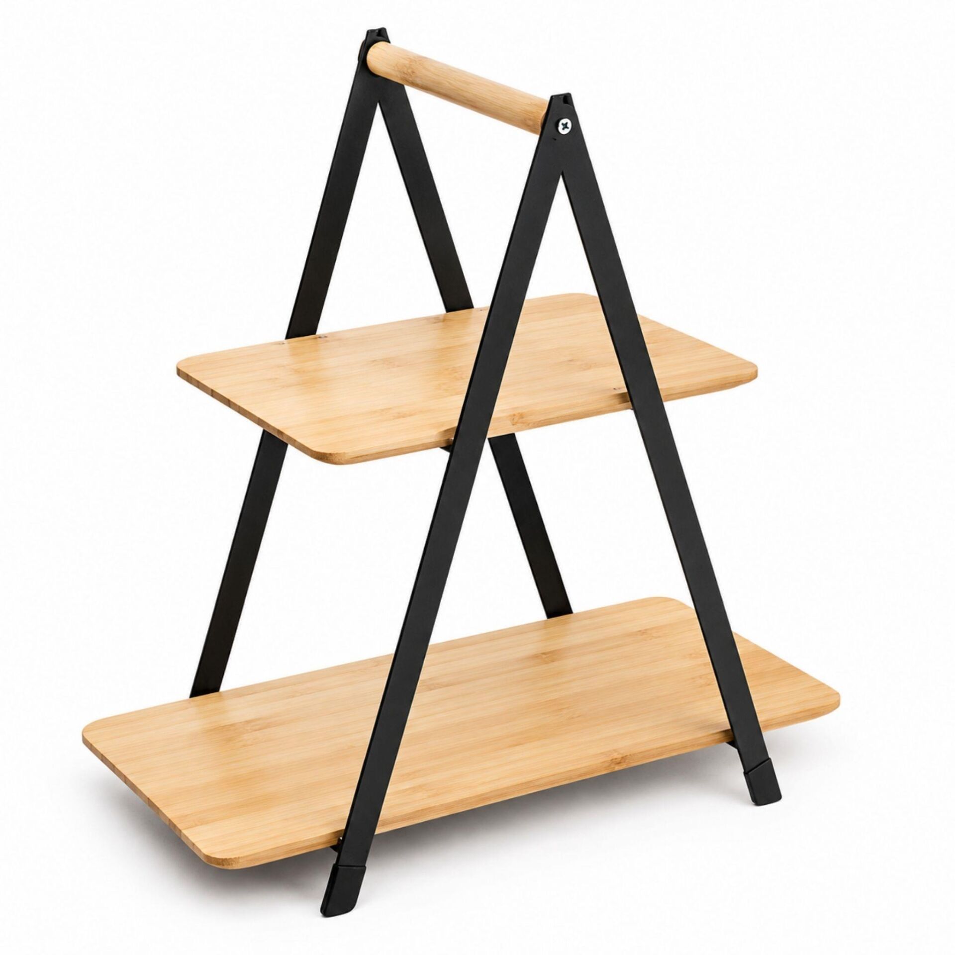 Balsa 2 Katlı Bambu Sunumluk 16cm x 26,5cm x 34cm