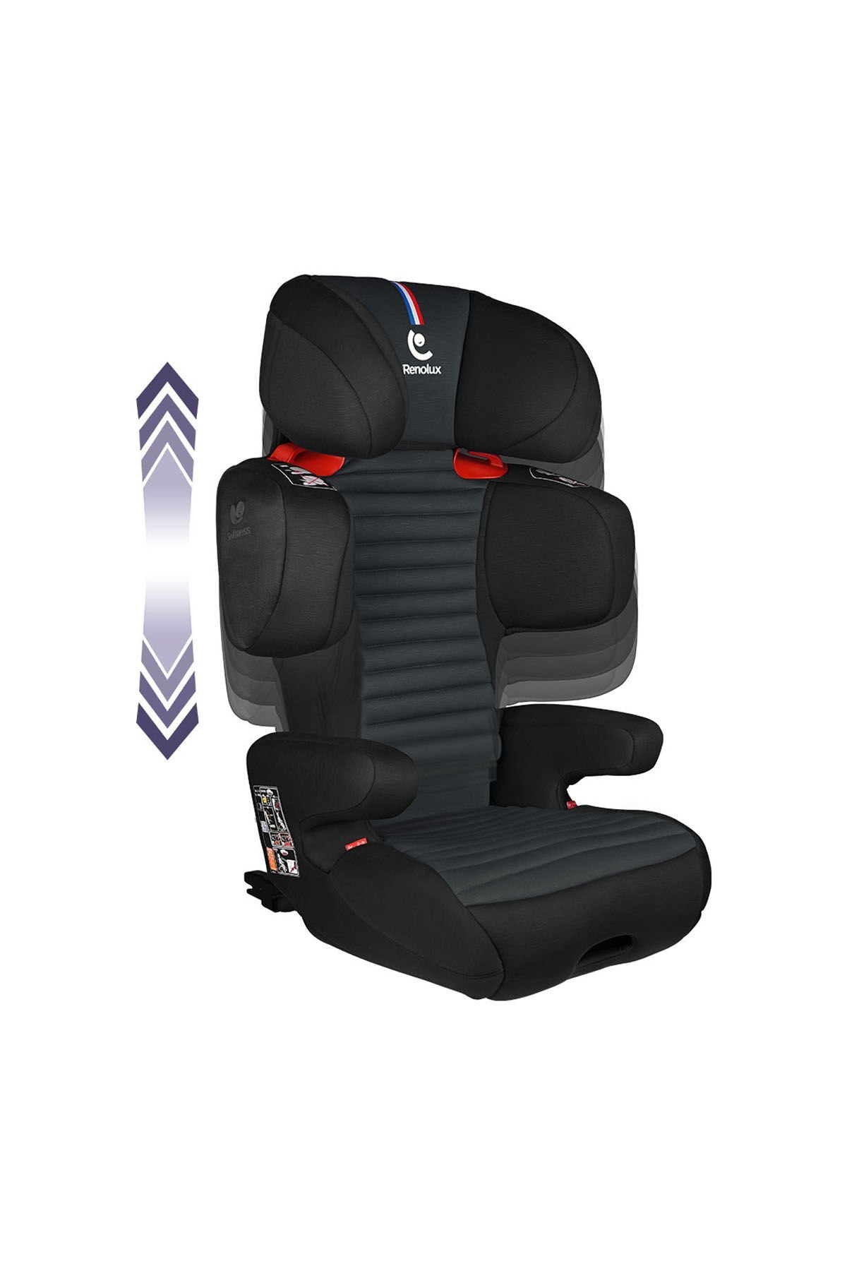 Renolux Renofix Softness Isofix 15-36 Kg Oto Koltuğu Siyah Siyah